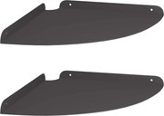 vidaXL Raft Suspendat pentru Colț cu raft 2 pcs Negru 30 x 30 x 2 cm