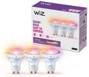 SET 3x bec LED RGBW dimabil WiZ PAR16 GU10/4,7W/230V 2200-6500K Wi-Fi