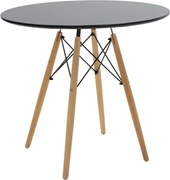 Masa Rotunda Fixa Linda 60 Cm Neagra