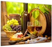 Tablou pe sticlă - Vinuri (70x50 cm)