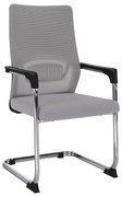 Scaun de conferinţă, gri / negru, KABIR