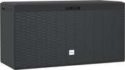 vidaXL Ladă de depozitare pentru grădină, antracit, 114 x 47 x 60 cm