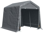 Outsunny Copertina pentru Masini, Motociclete si Biciclete, pentru exterior din Metal si Tesatura PE, Gri | Aosom Romania