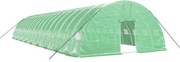 vidaXL Seră cu cadru din oțel, verde, 108 m², 18x6x2,85 m