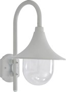 vidaXL Lampă de perete de grădină E27, alb, 42 cm, aluminiu