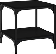 vidaXL Măsuță laterală, negru, 40x40x40 cm, lemn prelucrat