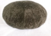 Taburete din blana de oaie Short Wool Curly Round 60cm