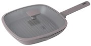 Tigaie grill cu capac Taupe Berlinger Haus BH 8097, gri, strat titan