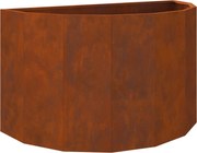 vidaXL Jardinieră Ruginit 90 x 45 x 50 cm Oțel rezistent de intemperii