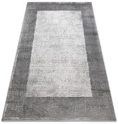Covor NOBLE modern  9730 65 Cadru vintage - structural două niveluri cremă / gri