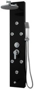 Panou de dus cu hidromasaj,TRENDY’S cu 4 functii black-satin