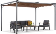 Brown La Palma 3x4m Garden Point pergolă terasă