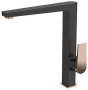 Baterie de bucătărie MIDNIGHT negru/rose gold