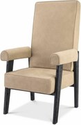 Fotoliu design clasic din piele naturala Milo, bej 114839 HZ