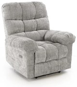 Fotoliu recliner Amore stofa gri H100 cm