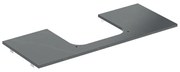 Blat pentru lavoar Geberit One cu decupaj central tip marmura neagra 120 cm