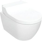 Set vas wc cu functie de bideu rimless alb cu capac soft close, Geberit AquaClean Tuma Comfort