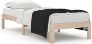 vidaXL Cadru de pat mic single, 75x190 cm, lemn masiv