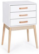 Casetiera alba cu trei sertare, 46x33x68 cm, Ordinary, Yes