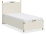 Pat Cilek, 100x200 cm, bej, lada inclusa, design clasic, colectia Flora