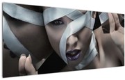 Tablou cu femeie și panglică (120x50 cm)