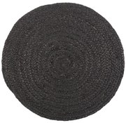 IB Laursen Napron rotund din iuta negru