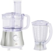 HOMCOM Blender Puternic 5000W cu Pahar Multifuncțional Lame din Oțel Inoxidabil 2 Viteze 20.5x19x16cm Alb | Aosom Romania