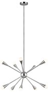 Lustră LED pe tijă Feiss FE-JAX10-PN JAX 10xG9/3W/230V crom lucios