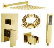Mexen Uno DR02 set de duș în perete, auriu - 71435DR02-50