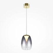 Pendul LED design decorativ Splash auriu/gri