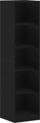 vidaXL Dulap cu raft Stejar Negru 50 x 50 x 200 cm Lemn compozit