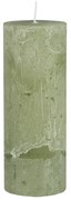 IB Laursen Lumanare stalp RUSTIC GREEN TEA 18 cm verde