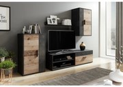 Mobilier pentru living BRICK maro/negru