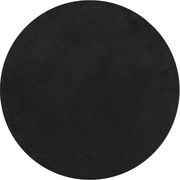 vidaXL Covor HUARTE, fir scurt, moale și lavabil, negru, Ø 200 cm