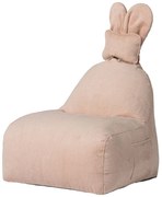 Fotoliu puf pentru copii roz deschis Funny Bunny – The Brooklyn Kids