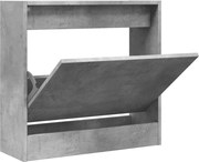 vidaXL Pantofar, gri beton, 60x21x57 cm, lemn compozit