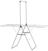 Uscator de rufe Brabantia Hangon 1004172, 25 m, 8 umerase, Blocare copii, Tija suplimentara, Inox