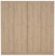 Șifonier cu aspect de lemn de stejar 195,5x200 cm Billund – Tvilum