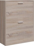 vidaXL Pantofar cu 2 compartimente, lemn, aspect de stejar