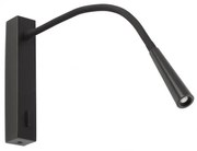 Aplica moderna cu reader FLIN LED Black 64319