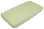 Cearceaf cu elastic roata din in pentru patut bebe 120x60 cm Kidizi green
