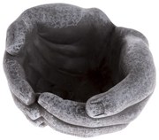 Decorație funerară Ghiveci de beton Mâini, 16 x8,5 x 15 cm