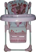 Scaun de masa pentru copii si bebe Baby Care™ reglabil in 3 trepte,pliabil, centura de siguranta, sezut comfortabil, masuta detasabila, functie