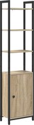 vidaXL Dulap pentru cărți Stejar Sonoma 40 x 24 x 161 cm Lemn compozit