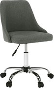 Scaun birou EDIZ, gri/crom, stofa clasica/metal, 48x57x78/88 cm
