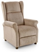 Fotoliu recliner cu functie de masaj Agustin M stofa bej