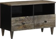 vidaXL Dulap TV Gri deschis 70x33,5x46 cm Lemn masiv Mango