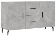 vidaXL Dulap, gri beton, 100x36x60 cm, lemn compozit