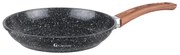 Tigaie Goldmann GM-0428, 28 cm, Acoperire marmura, Inductie, Negru