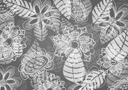Fototapet - Flori - gri (254x184 cm)